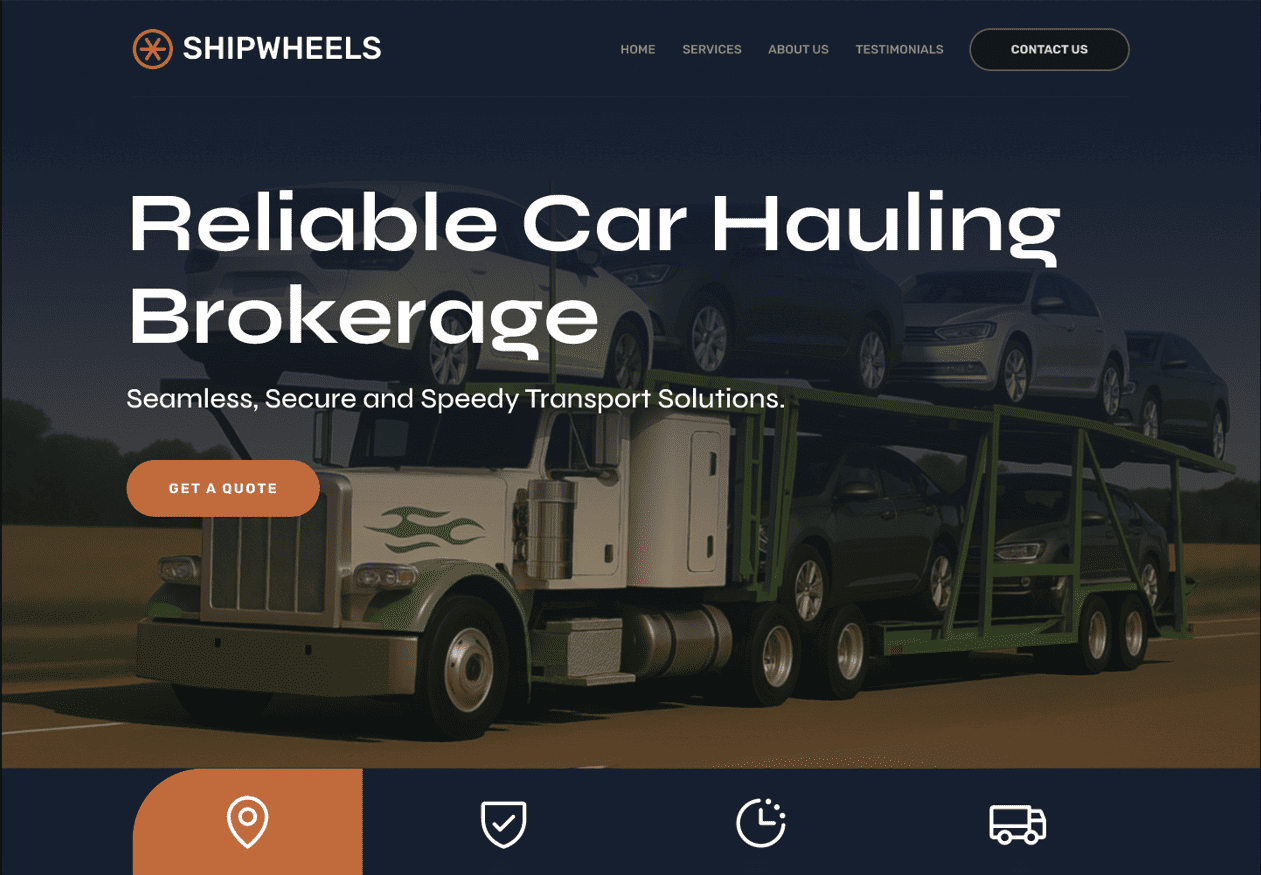 Лендинг Shipwheels